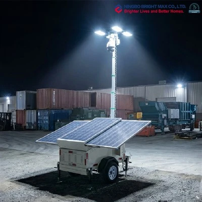 LED-lichttoren op zonne-energie