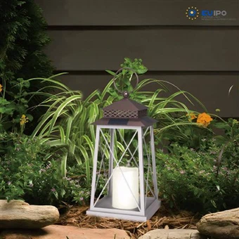 Zonnemetaalhangende lantaarn